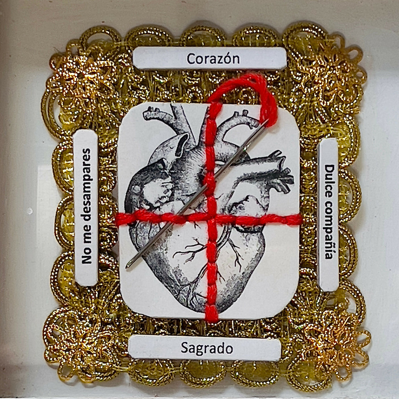Symbolic Altarpieces, Heart and Stitches 1