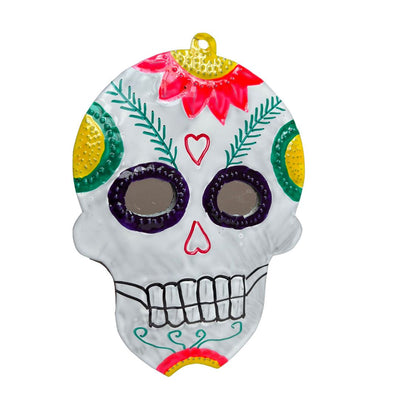Calavera Ornament. Handpainted. Dia de Muertos. Mexico