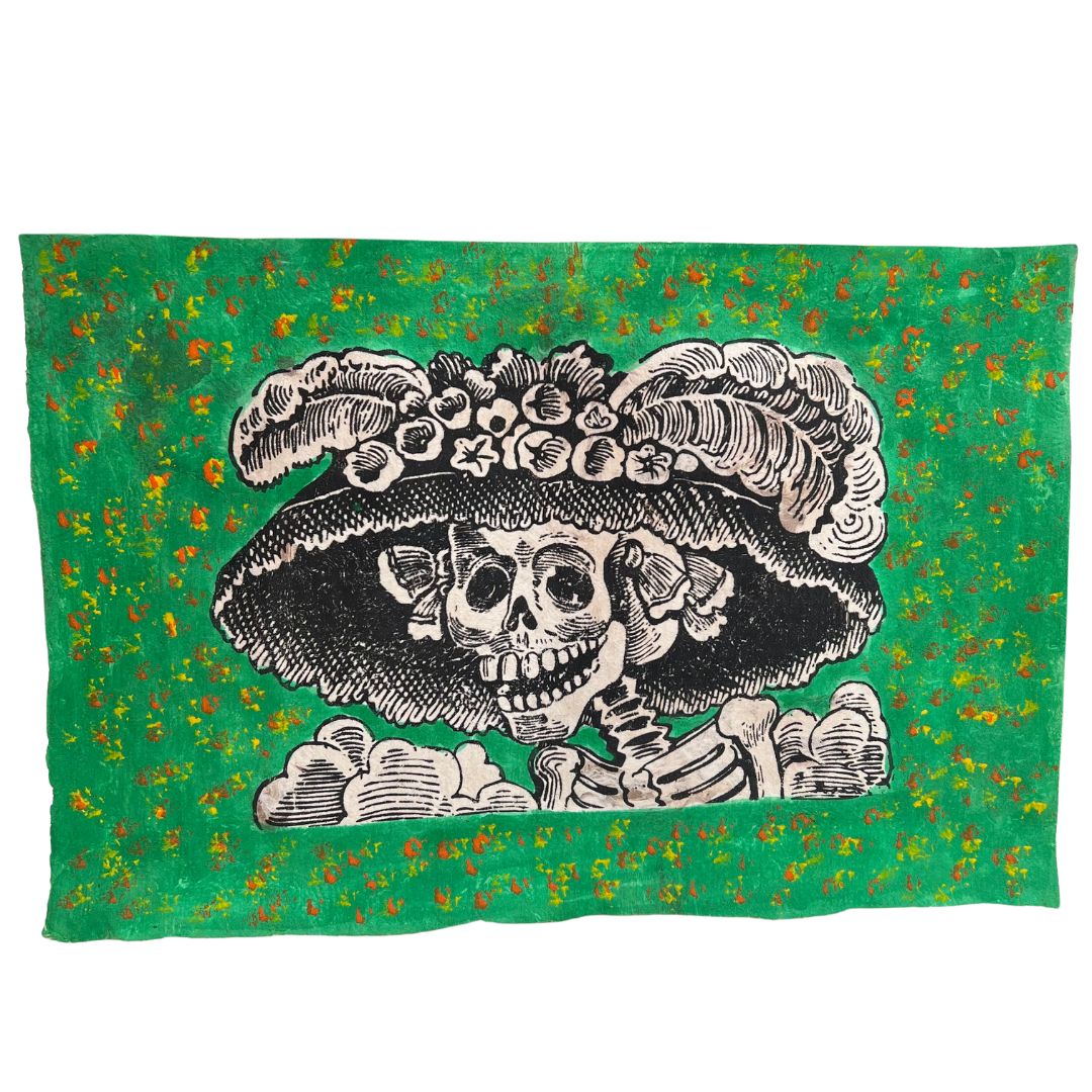 Dia de Muertos Illustration. Handmade in Mexico.