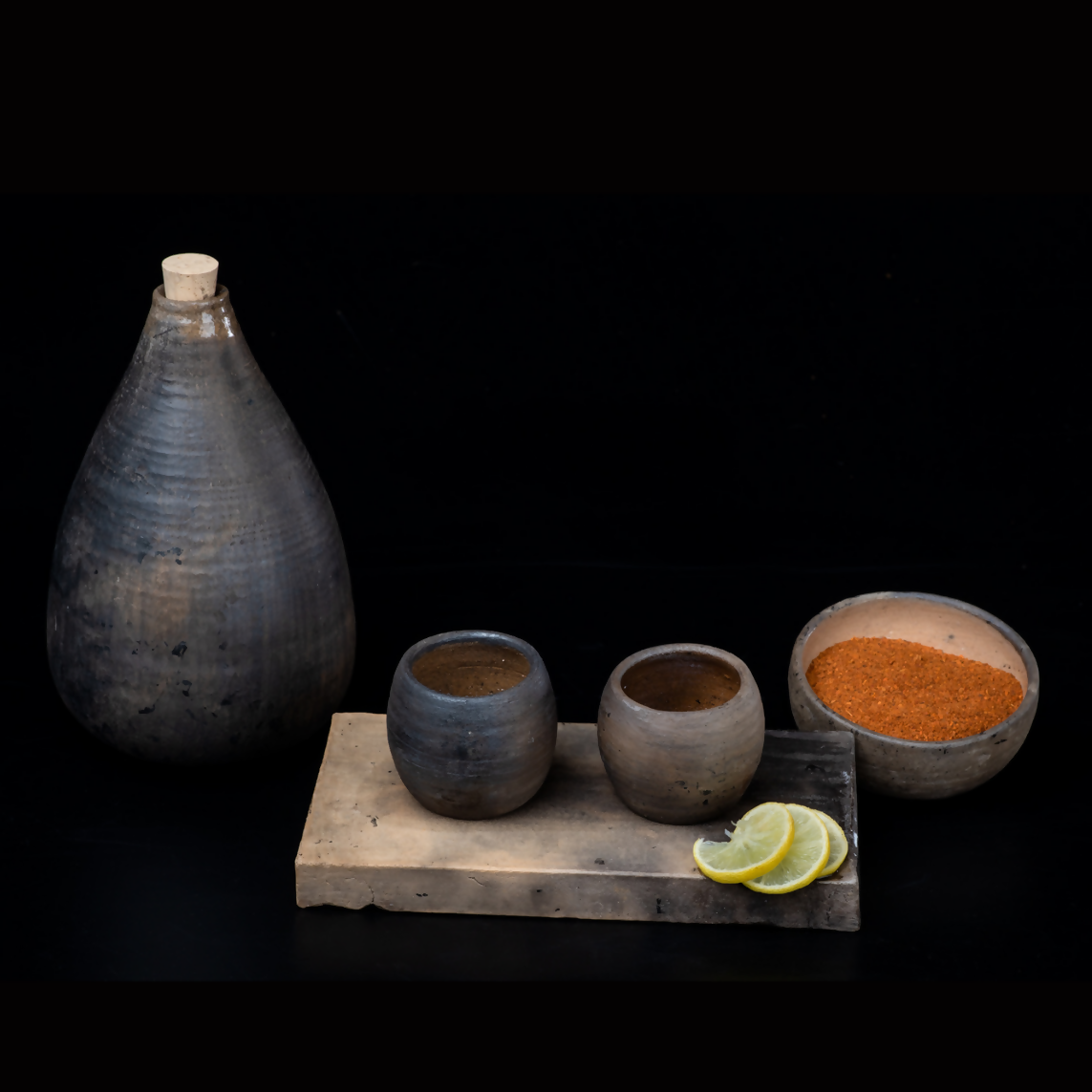 Handmade Clay “Barrel” Shot Glass