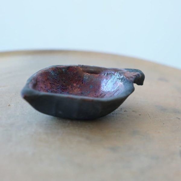 Black Clay Leave Cup