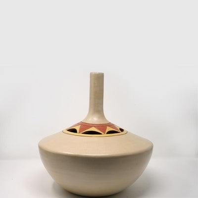 Cream Long Vase