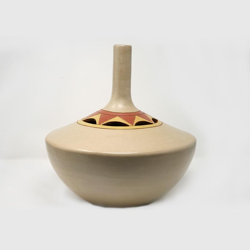 Cream Long Vase