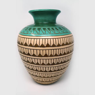 Green & Brown Vase