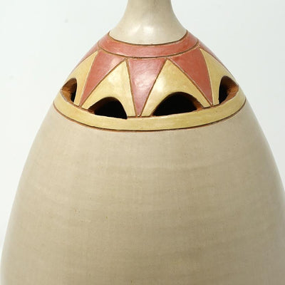 Drop Cream Prehispanic Vase