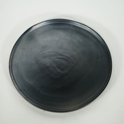 Black Clay Dinner Plate