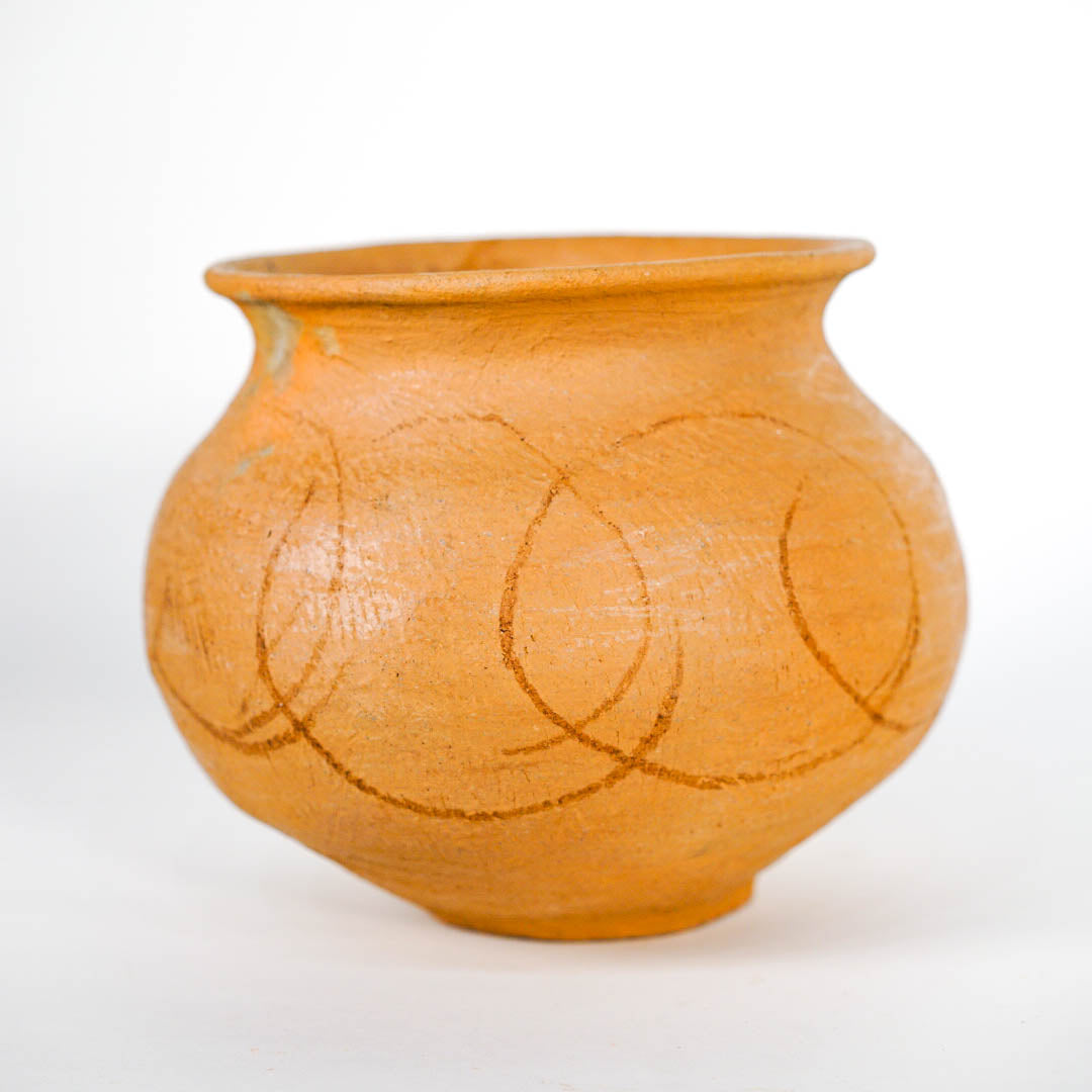 Raw Clay Flower Pot