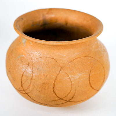 Raw Clay Flower Pot