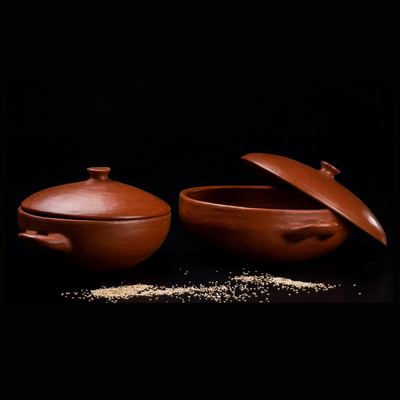 Red Clay Soup Pot without Lid