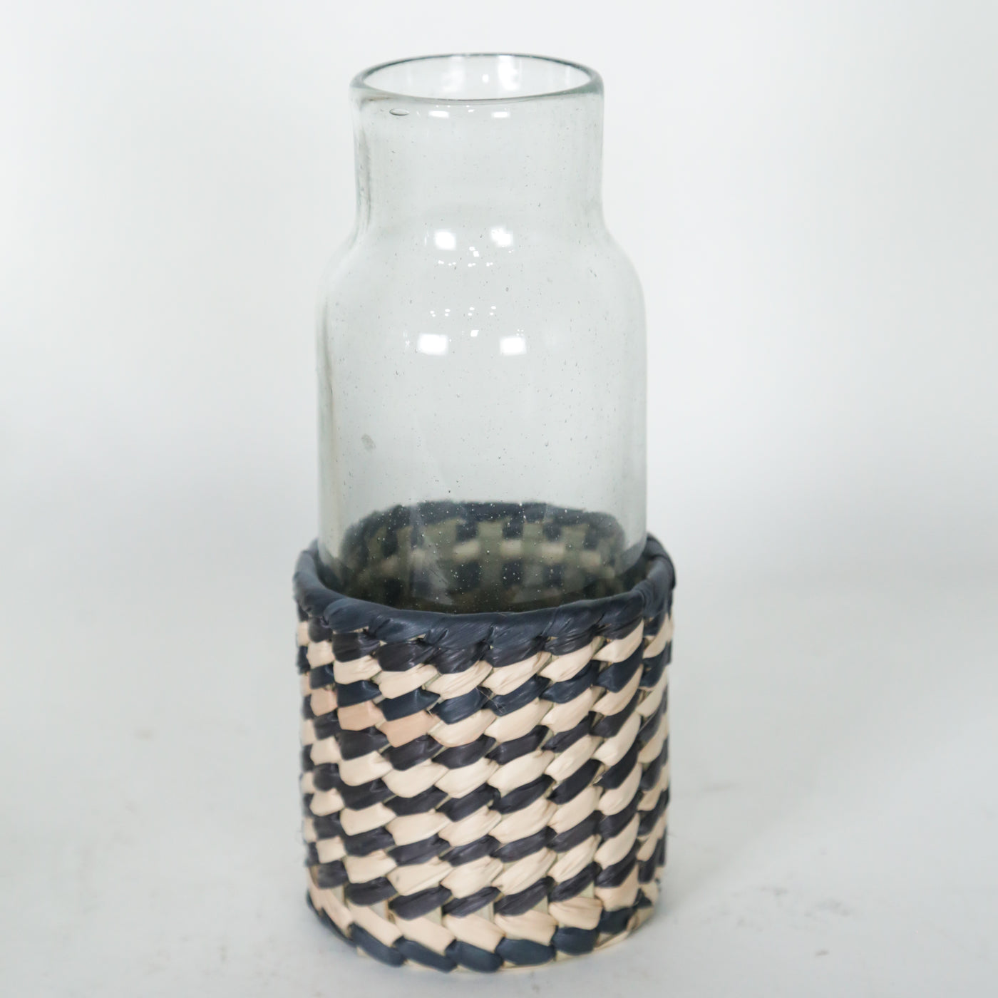 Black and White Palm Jar