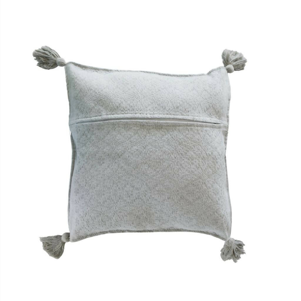 TULA DE ALLENDE CUSHION COVERS LOOM WITH POM-POMS