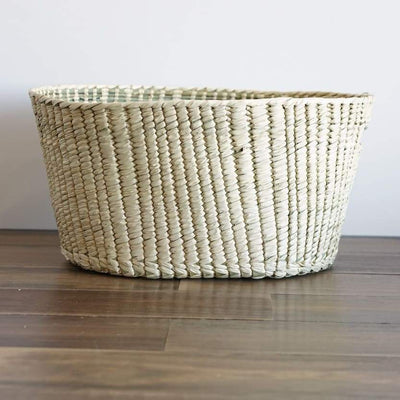 Palm Leaf Towel Basket