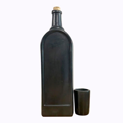 Tequila Black Clay Bottle