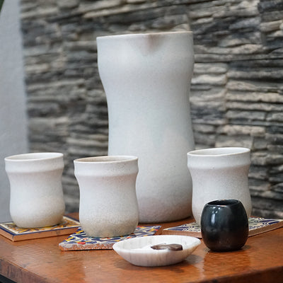 White Ceramic Water Set
