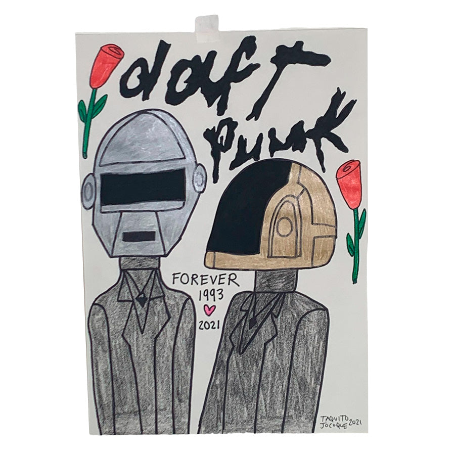 Dart Punk Art Illustration by Taquito Jocoque for home decor