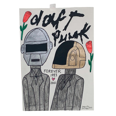 Dart Punk Art Illustration by Taquito Jocoque for home decor