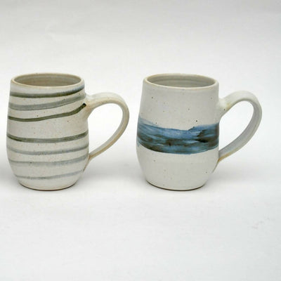 Ceramic Cup H - Pincelada azul