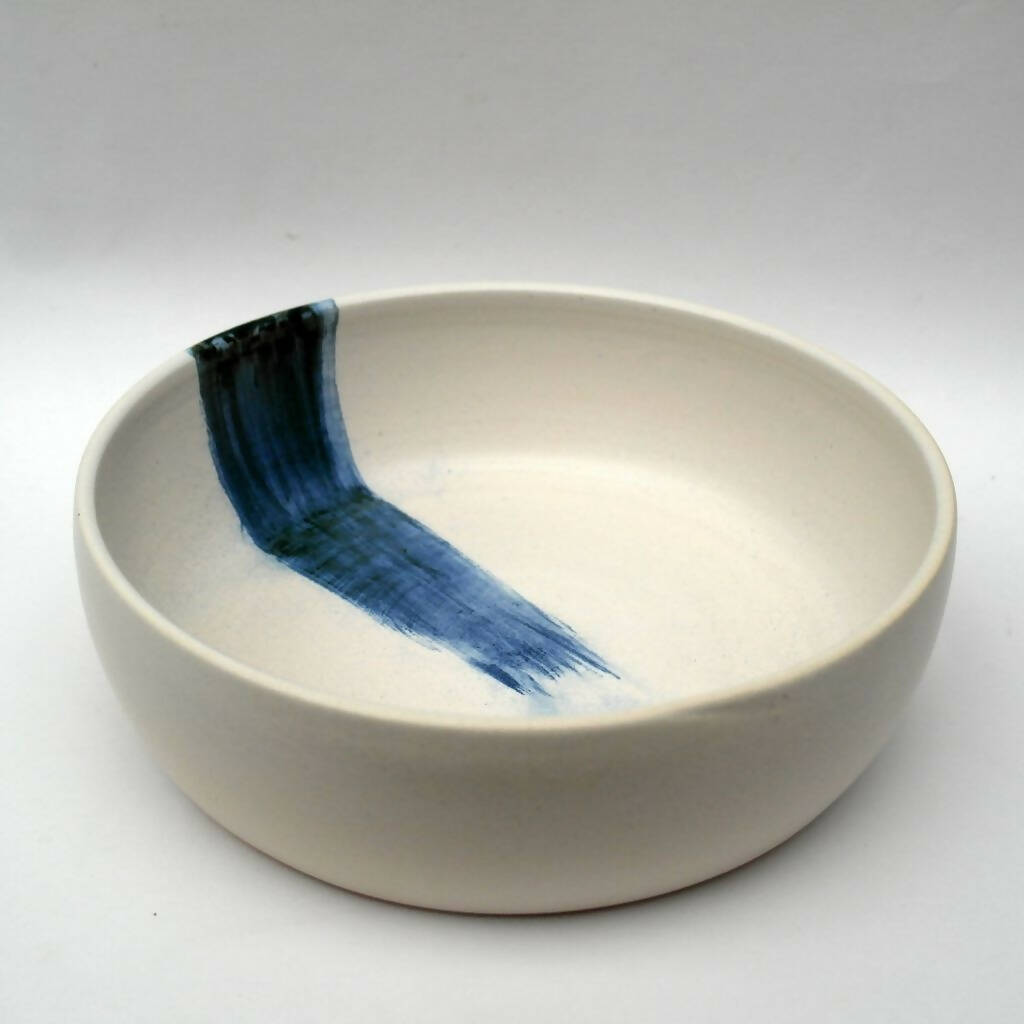 Ceramic Bowl Grande II - Pincelada azul