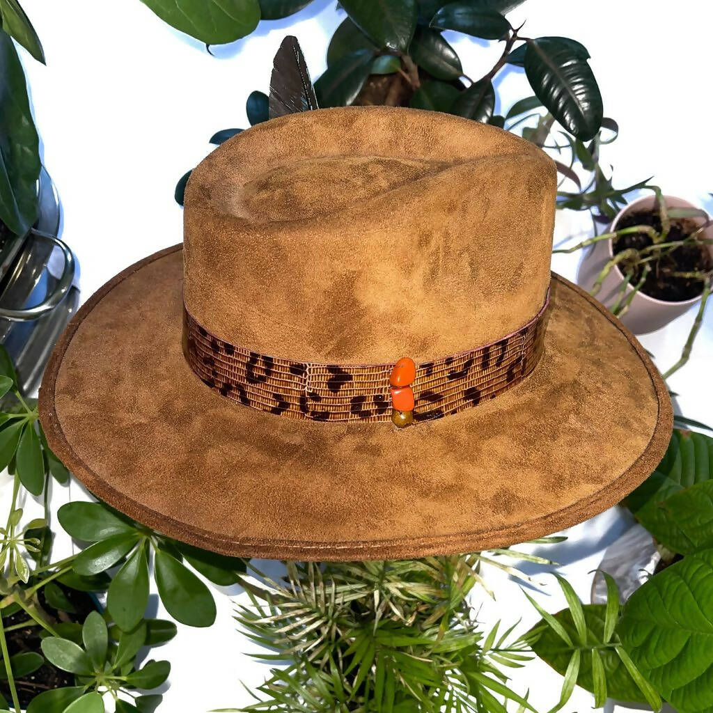 Tawny Brown Suede Hat