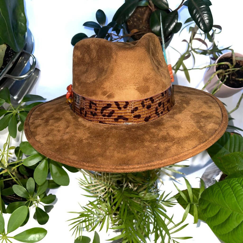 Tawny Brown Suede Hat